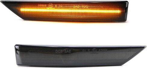 عدسة Ijdmtoy المدخنة كاملة العنبر LED Fender Fender Blinker Side Lights متوافقة مع 2009-2013 Gen1 Kia Soul ، استبدل مصابيح Sidemarker Clear Clear Clear in Saudi Arabia