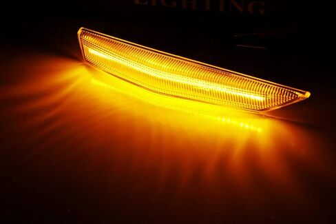 عدسة Ijdmtoy المدخنة كاملة العنبر LED Fender Fender Blinker Side Lights متوافقة مع 2009-2013 Gen1 Kia Soul ، استبدل مصابيح Sidemarker Clear Clear Clear in Saudi Arabia