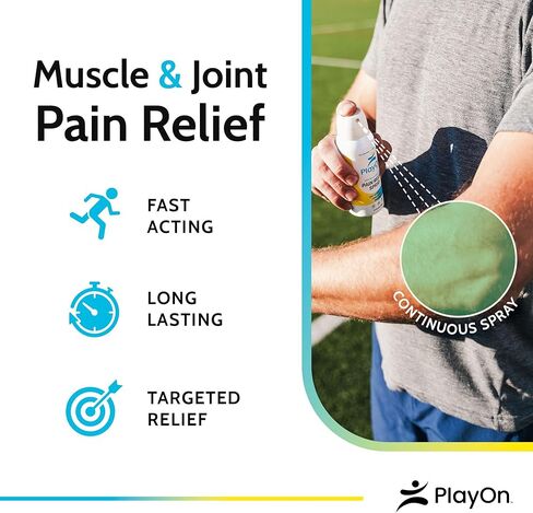 العب على رذاذ تخفيف الألم المتقدم - استرخاء العضلات ، وتخفيف آلام المفاصل والركبة - العلاج بالتبريد الفعال ورذاذ الخدعة - الكتف ، التهاب الأوتار المرفق والتقاط النسا - 1.7 أوقية in Kuwait