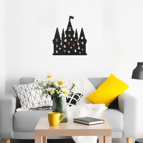 BENECREAT Castle Pin Board Cork Board, 15.6x13.6inch Bulletin Display Board Brooch Jewelry Display Cork Tray for Brooch Pin Collection Display, Office Home and School Decor in Saudi Arabia