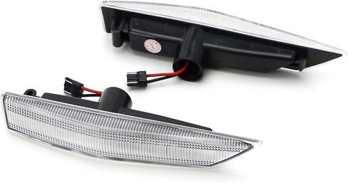 iJDMTOY Smoked Lens Full Amber LED Fender Blinker Side Marker Lights Compatible With 2009-2013 Gen1 Kia Soul, Replace OEM Clear Sidemarker Lamps in Saudi Arabia