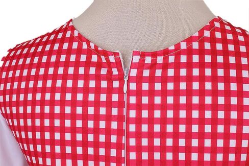 TOONRAIN Oktoberfest Costumes Women Gingham Dress Dirndl Puff Sleeve Plaid Traditional Bohemian for Easter Maid Cosplay Set in Saudi Arabia