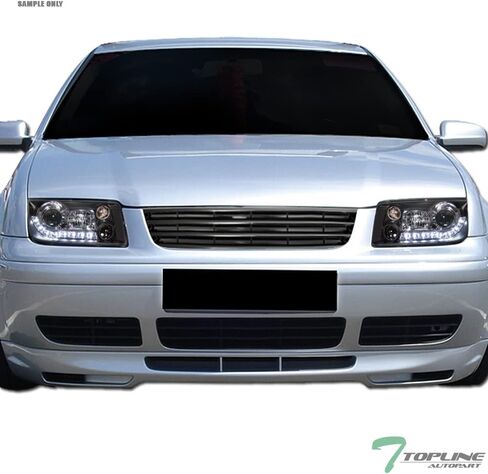 7422445310378 Compatible With 1999-2005 VW Jetta/Bora MK4 Glossy Black Aluminum Mesh Front Bumper Grill Grille in Kuwait
