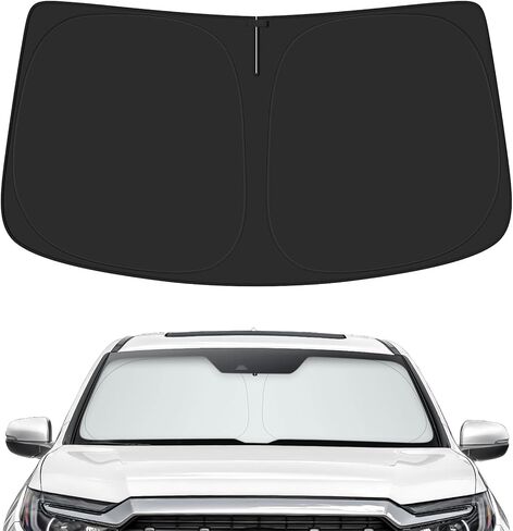 Car Windshield Sun Shown for Honda 2017-2025 Ridgeline Accessories (OEM Design) عاكس عزل عزل حراري قابلة للطي Sunshade للحماية النهائية in Kuwait