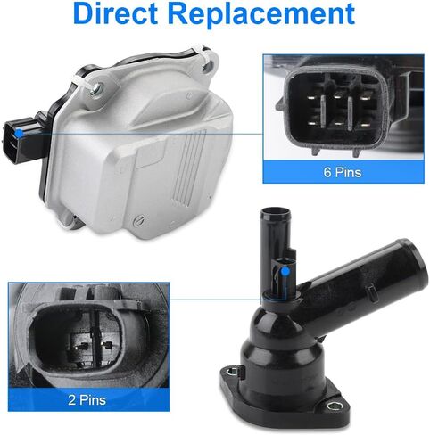 JDMON ELECTRAL ENTRIVE WATER PUMP W/THERMOSTAT استبدال لكزس ES300H TOYOTA CAMRY 2018-2021 ، RAV4/AVALON HYBRID 2019-2022 2.5L بديل لـ 16032-25010 16032-F0010 16031-25010 16031-25011 in Saudi Arabia