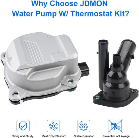 JDMON ELECTRAL ENTRIVE WATER PUMP W/THERMOSTAT استبدال لكزس ES300H TOYOTA CAMRY 2018-2021 ، RAV4/AVALON HYBRID 2019-2022 2.5L بديل لـ 16032-25010 16032-F0010 16031-25010 16031-25011 in Saudi Arabia