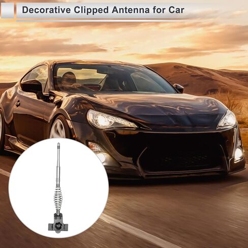 1 Pc Universal Clipped Dummy Antenna Mount 14.2" Aerial for Decoration Only Black in Saudi Arabia