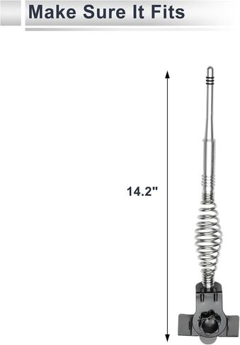 1 Pc Universal Clipped Dummy Antenna Mount 14.2" Aerial for Decoration Only Black in Saudi Arabia
