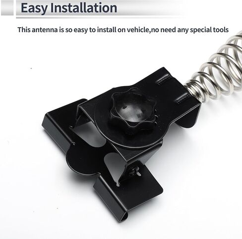 1 Pc Universal Clipped Dummy Antenna Mount 14.2" Aerial for Decoration Only Black in Saudi Arabia