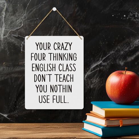 مضحك الفصول الدراسية ديكور اللغة الإنجليزية ديكور الفصول الدراسية الثانوية الفصول الدراسية ديكور ديكورات مضحكة للصفوف الفصول الدراسية العلامات الفصول الدراسية English Decore Scasshor Decor 8 × 10 بوصات in Saudi Arabia