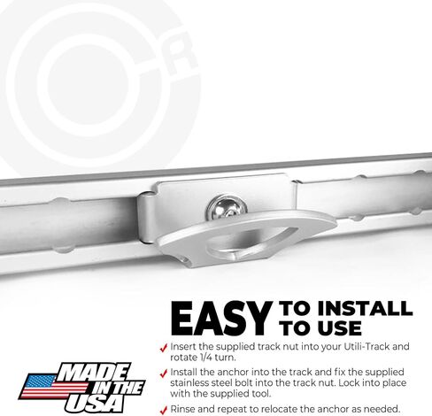 Tie Down Anchor Hook for Nissan Titan/Frontier Utili-Track (4-Pack) in Saudi Arabia