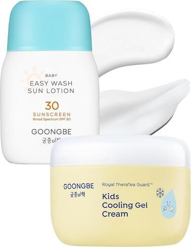 Baby Easy Wash Sun Lotion SPF 30 - Korean Moisturizing Zinc Oxide Mineral Sunscreen for Babies and Kids - Washes Off Easily - Vegan, Reef-Safe, Allergen-Free, 2.11 fl.oz. in Kuwait