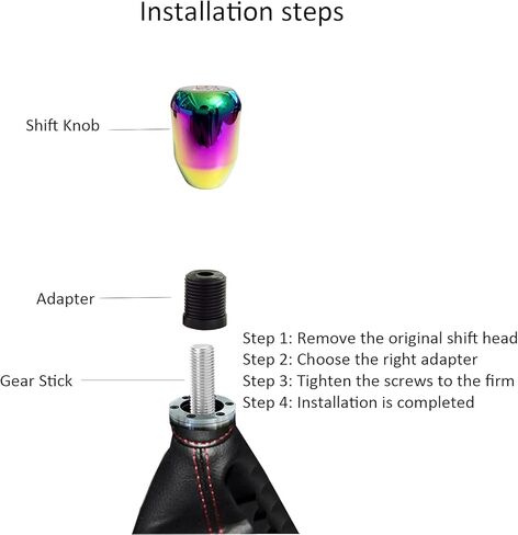 Shift Knob Adapter Gear Stick Shifter Kit Hex Head Shape Fit معظم مقبض ذراع تحويل السيارات in Kuwait