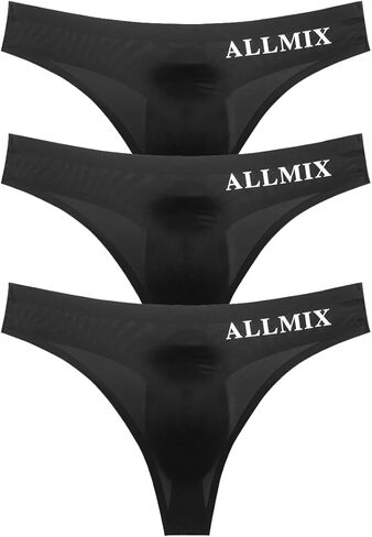 3pcs مثيرة ملابس داخلية سلسة للرجال Low Rise Triangle Ice Silk Thong ملخصات للرياضة والصالة الرياضية وارتداء صالة Sexy Wear in Kuwait