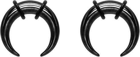 4pcs الفولاذ الجراحي 14g 12g 10g 8g 6g 4g 2g 0g 00g pincher tapers حلقات الحاجز الحاجز الهارش C. in Kuwait