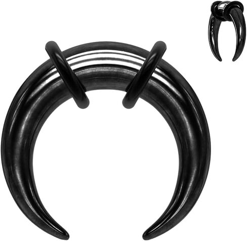 4pcs الفولاذ الجراحي 14g 12g 10g 8g 6g 4g 2g 0g 00g pincher tapers حلقات الحاجز الحاجز الهارش C. in Kuwait