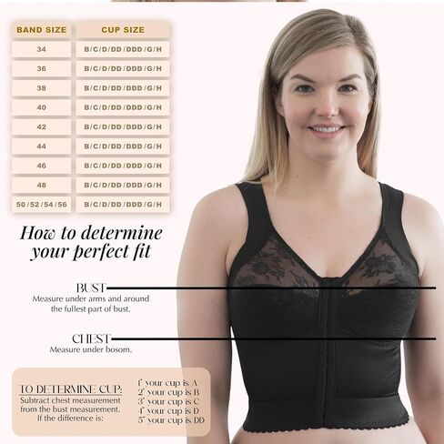 Front Closure Longline Bra | 9603 | Made in USA | Wire-Free Comfort w/Back Support | Soft Cups Everyday Confidence | 34B–58H in Saudi Arabia