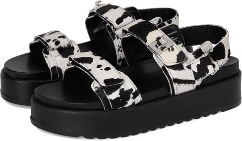 Steve Madden Women's Bigmona Flat Sandal, Gold Multi, 8 in Saudi Arabia