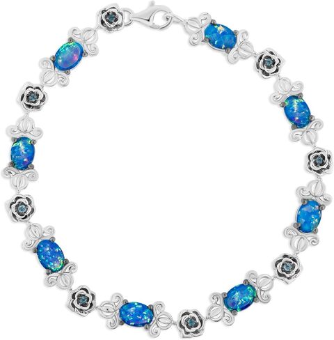 Jewelili Enchanted Disney Fine Jewelry Sterling Silver Cinderella Bracelet in Saudi Arabia