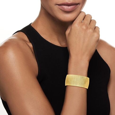 Ross-Simons Italian 18kt Gold Over Sterling Omega Bracelet in Saudi Arabia