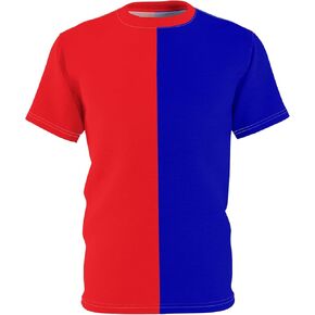Superhero Shirt Half Red & Half Royal Blue in Kuwait
