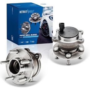 Detroit Axle - FWD Rear 2pc Wheel Bearing Hubs for 2013-2019 Ford Escape C-Max Lincoln MKC, 2 Wheel Bearing and Hubs Assembly Set 2014 2015 2016 2017 2018 Replacement in Kuwait