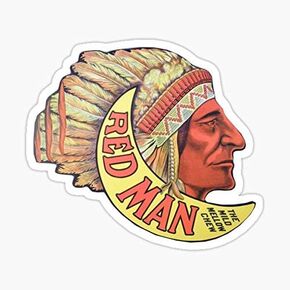 Red Man Vintage مضغ التبغ إعلان - ملصق رسومي للسيارات والجدار والكمبيوتر المحمول والخلية والشاحنة in Kuwait
