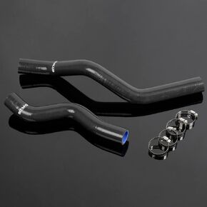 PIT66 Silicone Radiator Hose Kit,Compatible with 2001-2005 Honda Civic D17 1.7L Black with Clamps in Kuwait