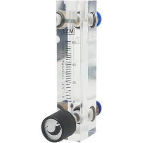 1Pcs 6-60mL/min LZM-6T Acrylic Panel Type Air Nitrogen Flowmeter Rotameter With Control Valve Push Fit 8mm OD Tube in Saudi Arabia