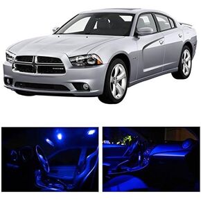 Interior LED Lights Replacement for 2011-2014 Dodge Charger Accessories Package Kit (16 Bulbs), BLUE in Saudi Arabia