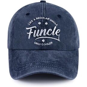 Funcle Hats for Men, Adjustable Embroidered Fun Uncle Cotton Baseball Cap in Kuwait