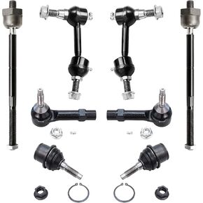 Detroit Axle - 8pc Front Suspension Kit for Ford 2003-2006 Expedition Lincoln Navigator 2004 2005 4 Inner Outer Tie Rods 2 Sway Bar Links 2 Lower Ball Joints Replacement in Saudi Arabia