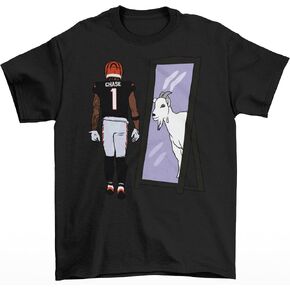 Ja'Marr Chase Mirror Goat Cincinnati Football T-Shirt in Saudi Arabia