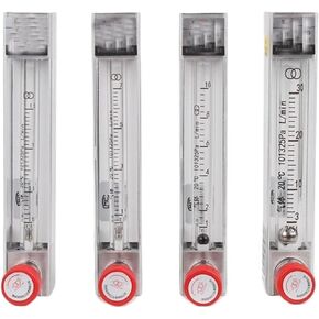 1Pcs 0.1-10L/min 6-600ml/min Panel Gas Air Flowmeter Rotameter With Barbed Fitting & Control Valve(5-45L Per min) in Saudi Arabia