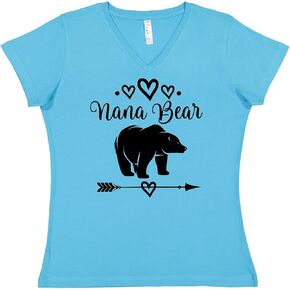 inktastic Nana Bear Bear Grandma Women's v-neck t-sirt in Kuwait