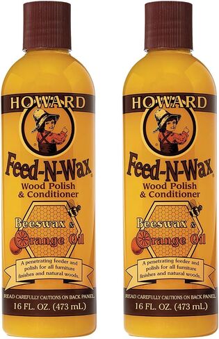 Howard Products FW0016 Wood Polish & Conditioner, 16 oz, orange, 16 Fl Oz in Kuwait