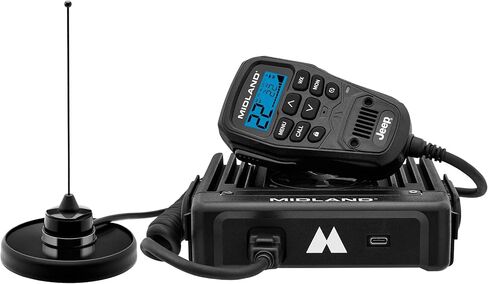 Midland - MXT500-50 واط GMRS Micromobile الراديو ثنائي الاتجاه - مزارع مزرعة المسارات البرية على الطرق الوعرة - 8 قنوات مكرر - التصميم المدمج Magnetic Mount 2.1dB كسب هوائي in Kuwait