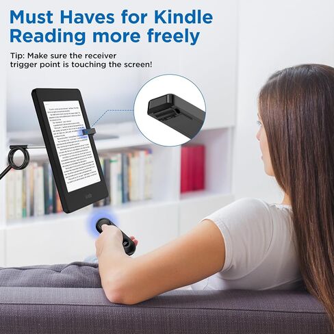 Remote Control Page Turner for Kindle Paperwhite Oasis Kobo eReaders, Page Turner Clicker for ipad Tablets Reading Novels with LCD Power Display, Agave Green in Saudi Arabia