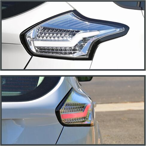 مواصفات توليف الأشرار السوداء LED LED LIDES متوافقة مع 2015-2018 FORD FOCUS SE/ST/Titanium Hatchback ، 2016-2018 FORD FOCUS in Saudi Arabia