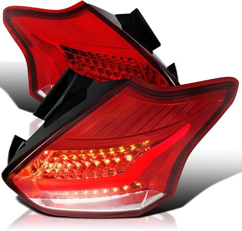 مواصفات توليف الأشرار السوداء LED LED LIDES متوافقة مع 2015-2018 FORD FOCUS SE/ST/Titanium Hatchback ، 2016-2018 FORD FOCUS in Kuwait