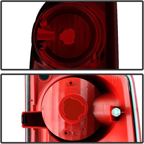 ACANII - For Blk Tinted 2005-2011 Dodge Dakota Tail Lights Lamps Replacement Left+Right 05-11 in Saudi Arabia