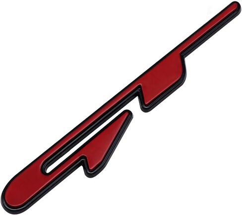 Chrome Metal GT Car Badge 3D Car Lid Turbo Turbo Letter Emblem Suv Coup Truck Truck Logo Sticker Decal (Black & Red) in Kuwait