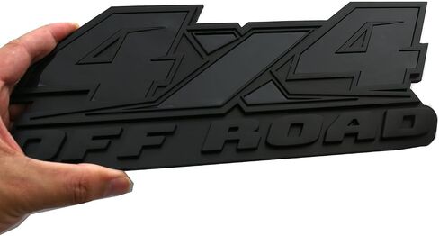 2pcs 4x4 Off Road Emblems ملصقات ملحقات التزيين التلقائي التزيين الشارة الرابحة لـ F-150 F-250 F-350 Tacoma Tundra Ram Silverado Truck (Chrome Red) in Kuwait