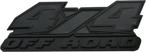 2pcs 4x4 Off Road Emblems ملصقات ملحقات التزيين التلقائي التزيين الشارة الرابحة لـ F-150 F-250 F-350 Tacoma Tundra Ram Silverado Truck (Chrome Red) in Kuwait
