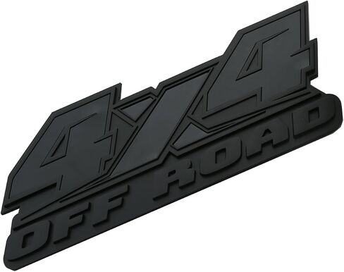 2pcs 4x4 Off Road Emblems ملصقات ملحقات التزيين التلقائي التزيين الشارة الرابحة لـ F-150 F-250 F-350 Tacoma Tundra Ram Silverado Truck (Chrome Red) in Kuwait