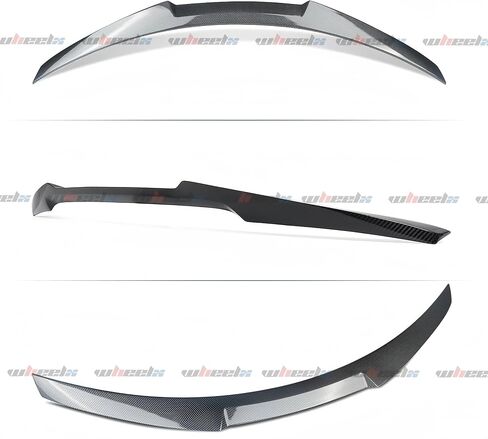 المفسد الجذع الخلفي متوافق مع 2014-2024 Infiniti Q50 ، M4 Style Duckbill Spoiler يناسب 14-24 4 4 باب سيدان ، شفة المفسد الخارجي ركلة عالية (أسود لامع) in Saudi Arabia