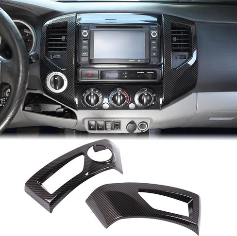 Aunginsy Center Censole Conference Air Outlet Outlet Cover متوافق مع تويوتا تاكوما 2011-2015 CAR CENCOLE CENTOLE CONSOLE تكييف الهواء تنفيس تغطية الإطار الزخرفية. in Kuwait
