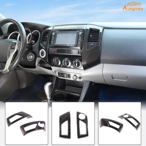 Aunginsy Center Censole Conference Air Outlet Outlet Cover متوافق مع تويوتا تاكوما 2011-2015 CAR CENCOLE CENTOLE CONSOLE تكييف الهواء تنفيس تغطية الإطار الزخرفية. in Kuwait
