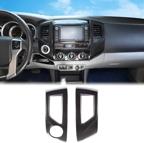 Aunginsy Center Censole Conference Air Outlet Outlet Cover متوافق مع تويوتا تاكوما 2011-2015 CAR CENCOLE CENTOLE CONSOLE تكييف الهواء تنفيس تغطية الإطار الزخرفية. in Kuwait