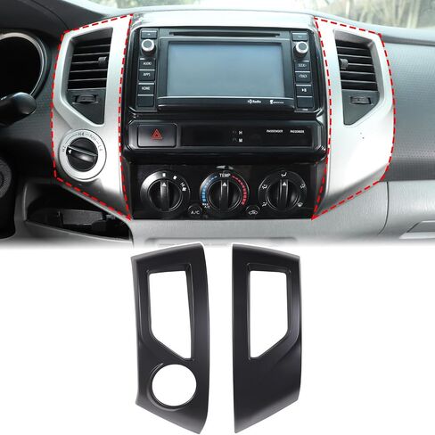 Aunginsy Center Censole Conference Air Outlet Outlet Cover متوافق مع تويوتا تاكوما 2011-2015 CAR CENCOLE CENTOLE CONSOLE تكييف الهواء تنفيس تغطية الإطار الزخرفية. in Kuwait
